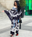 Silk Outfit Set in Black