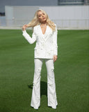 Jovani White Two Pieces Set