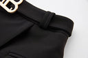 Two-Piece Skirt Set in white and black colors