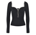 Tia Long Sleeve Wool Top