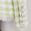 Tweed Blazer in green and white