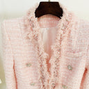 Tweed Blazer in pink