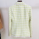 Tweed Blazer in green and white