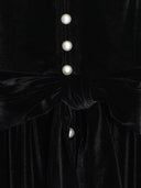 Isabella Patchwork Lace Velvet Dress