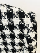 Double Breasted B/W Tweed Blazer