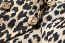 Double Breasted Leopard Trendy Blazer