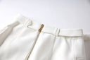 Two-Piece Skirt Set in white and black colors