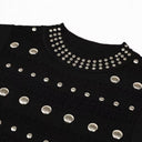 Luxury Elastic Knit Round Neck Sleeveless Slim Fit Dress