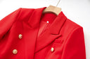 Two-Piece Skirt Set in red