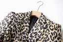 Double Breasted Leopard Trendy Blazer