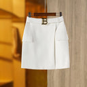 Two-Piece Skirt Set in white and black colors