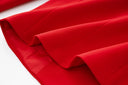 Two-Piece Skirt Set in red