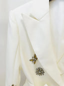 Swarovski Diamond Belted Blazer