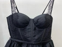 Noir Romance Lace Corset Mini Dress